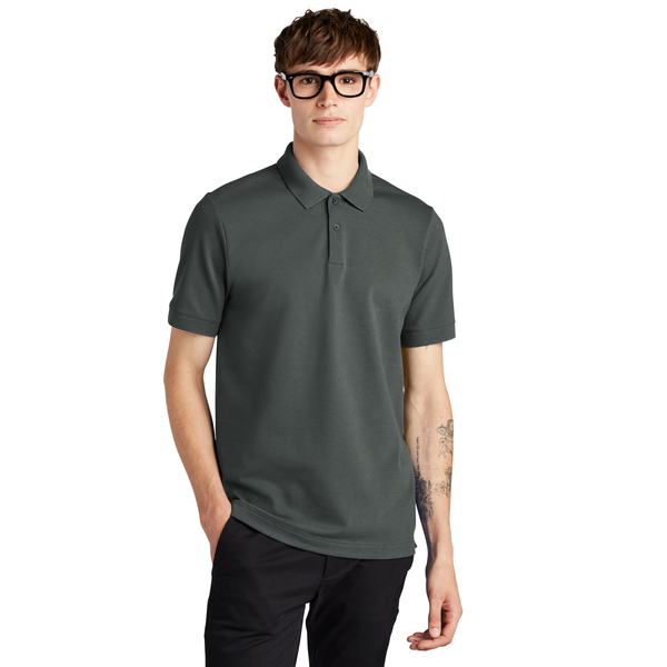 MERCER+METTLE™ Stretch Heavyweight Cotton/Poly/Spandex Pique Men's Polo