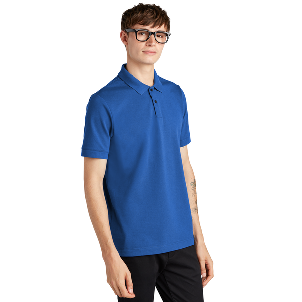 MERCER+METTLE™ Stretch Heavyweight Cotton/Poly/Spandex Pique Men's Polo