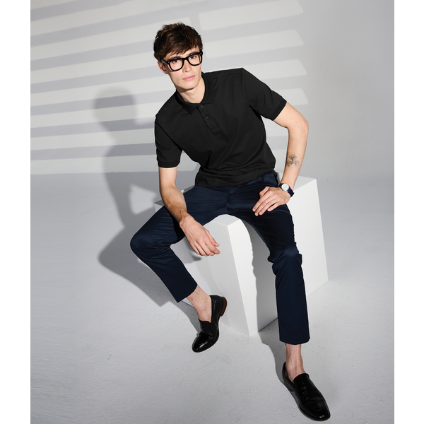 MERCER+METTLE™ Stretch Heavyweight Cotton/Poly/Spandex Pique Men's Polo