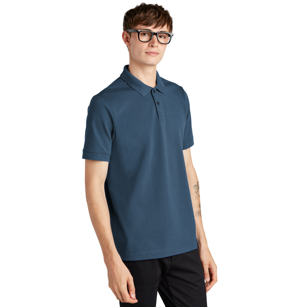 MERCER+METTLE™ Stretch Heavyweight Cotton/Poly/Spandex Pique Men's Polo