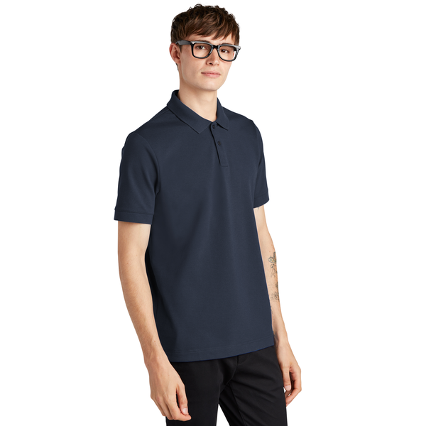 MERCER+METTLE™ Stretch Heavyweight Cotton/Poly/Spandex Pique Men's Polo