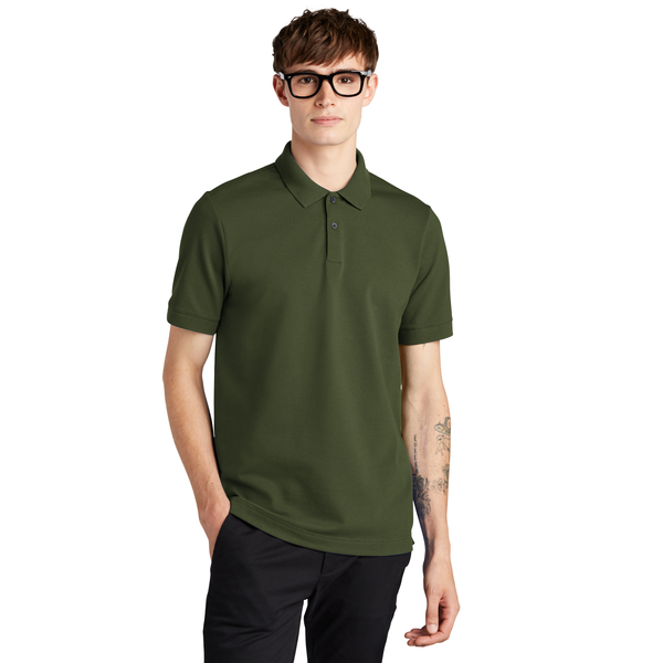 MERCER+METTLE™ Stretch Heavyweight Cotton/Poly/Spandex Pique Men's Polo