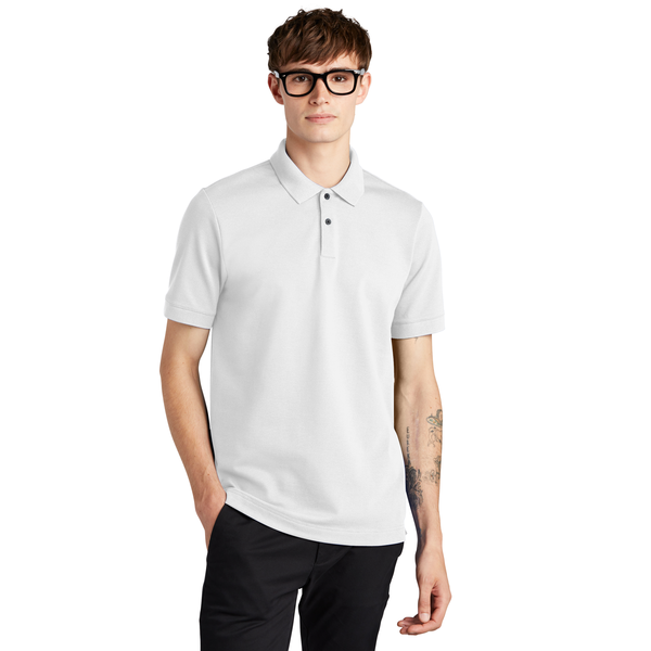 MERCER+METTLE™ Stretch Heavyweight Cotton/Poly/Spandex Pique Men's Polo