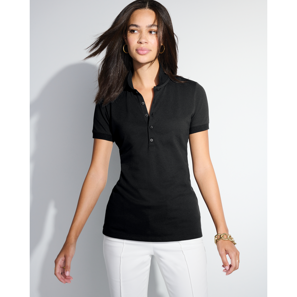 MERCER+METTLE™ Stretch Heavyweight Cotton/Poly/Spandex Pique Ladies' Polo