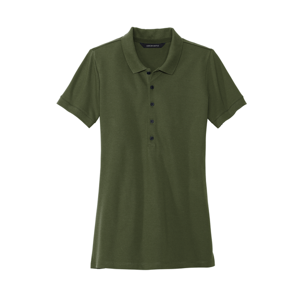 MERCER+METTLE™ Stretch Heavyweight Cotton/Poly/Spandex Pique Ladies' Polo
