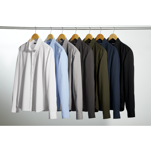 MERCER+METTLE™ Long Sleeve Stretch Woven Men's Shirt