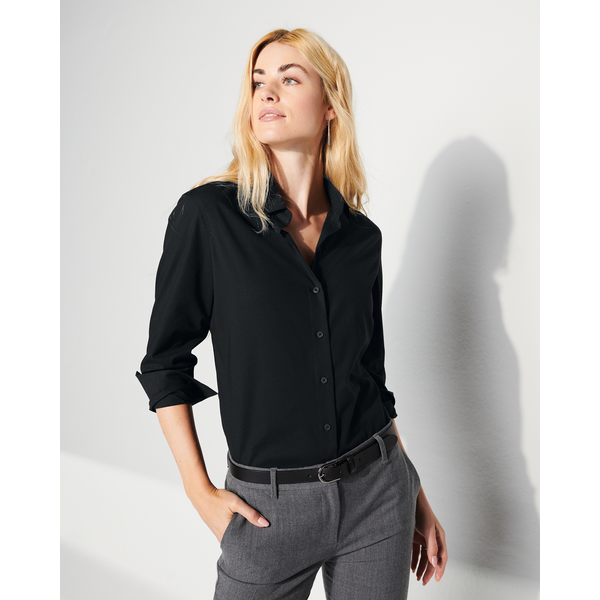 MERCER+METTLE™ Long Sleeve Stretch Woven Ladies' Shirt