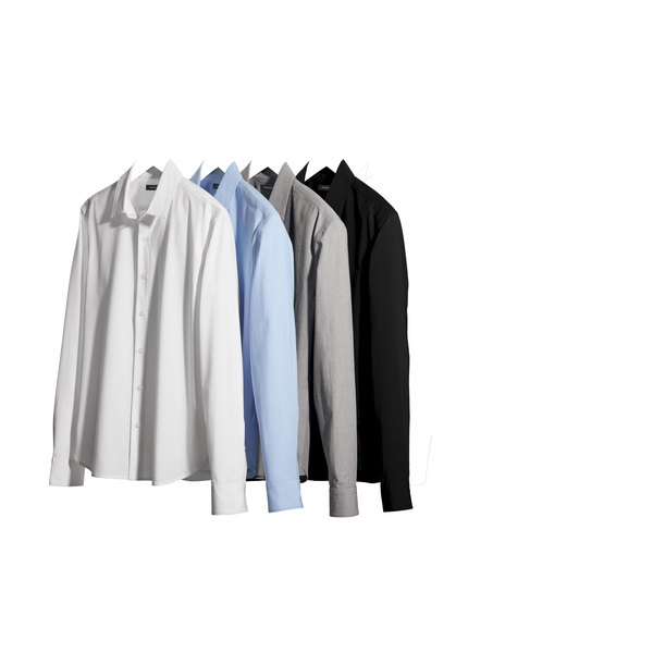 MERCER+METTLE™ Long Sleeve Stretch Woven Ladies' Shirt