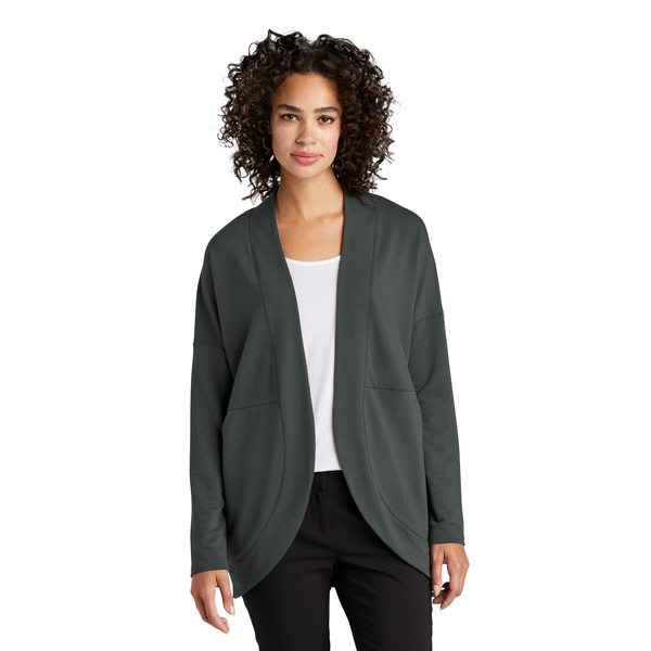 MERCER+METTLE™ Stretch French Terry Open-Front Ladies' Cardigan