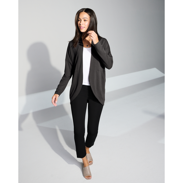 MERCER+METTLE™ Stretch French Terry Open-Front Ladies' Cardigan