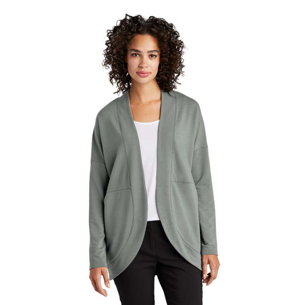 MERCER+METTLE™ Stretch French Terry Open-Front Ladies' Cardigan