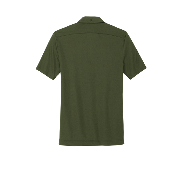 MERCER+METTLE™ Stretch Pique Full-Button Men's Short Sleeve Shirt