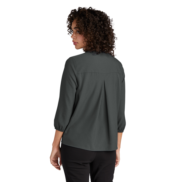 MERCER+METTLE™ Stretch Crepe 3/4 Sleeve Ladies' Blouse