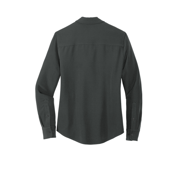 MERCER+METTLE™ Stretch Crepe Long Sleeve Ladies' Camp Blouse
