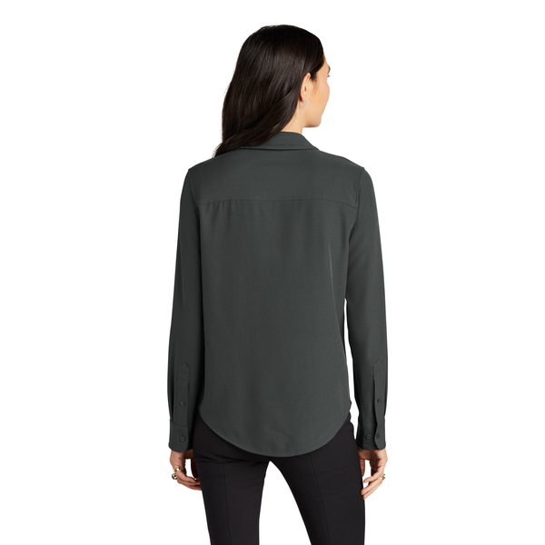 MERCER+METTLE™ Stretch Crepe Long Sleeve Ladies' Camp Blouse