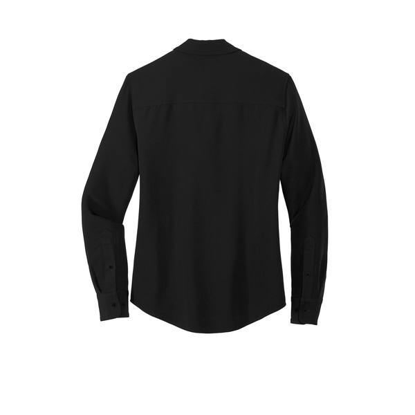 MERCER+METTLE™ Stretch Crepe Long Sleeve Ladies' Camp Blouse