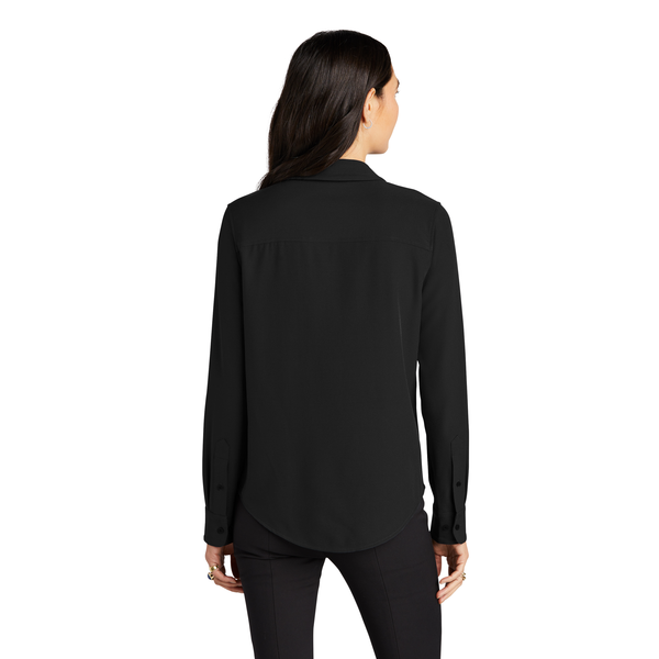 MERCER+METTLE™ Stretch Crepe Long Sleeve Ladies' Camp Blouse