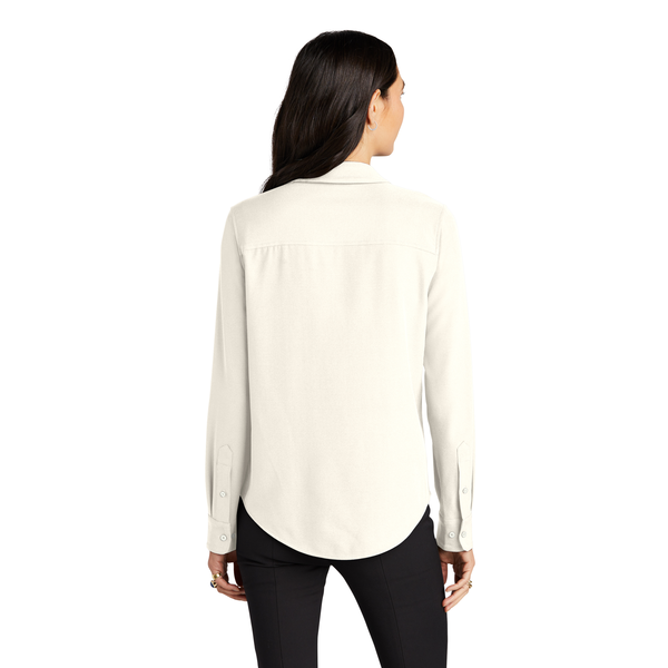 MERCER+METTLE™ Stretch Crepe Long Sleeve Ladies' Camp Blouse