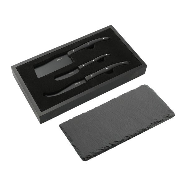 Modena Black Cheese & Serving Set