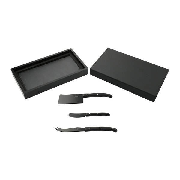 Modena Black Cheese & Serving Set