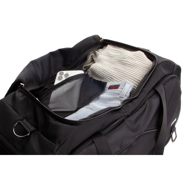 AeroLOFT™ Jet Black Polyester Weekender Duffel