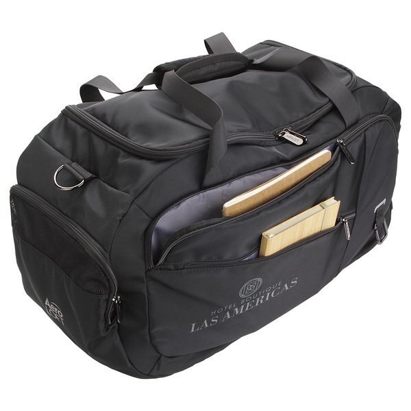 AeroLOFT™ Jet Black Polyester Weekender Duffel