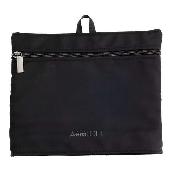 AeroLOFT™ Jet Black Polyester 4-Pocket Zip Organizer
