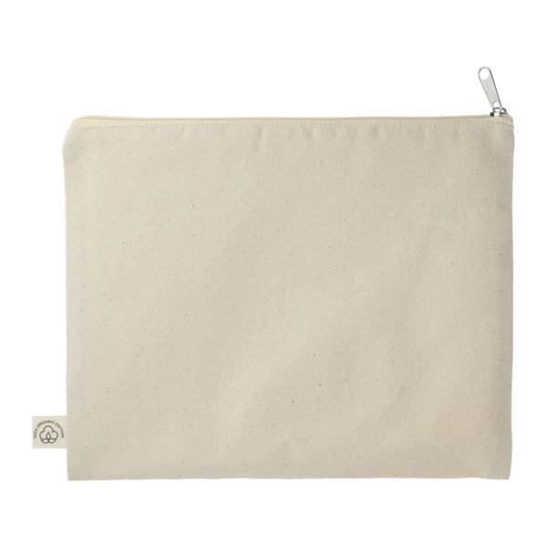 Organic Cotton Flat Travel Pouch