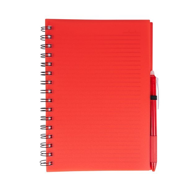 Take-Two Spiral Notebook w/ Erasable Pen, 7-1/2" x 8-1/2"