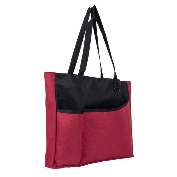 Delegate Heathered Polyester Tote Bag