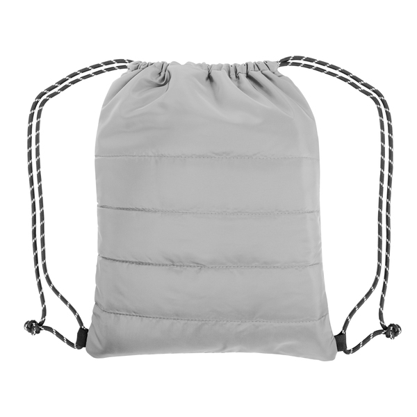 Puffy Quilted Polyester Drawstring Bag - CLOSEOUT!