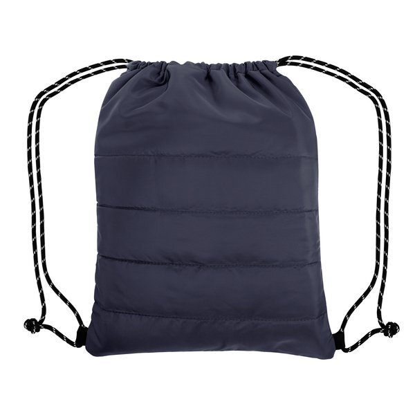 Puffy Quilted Polyester Drawstring Bag - CLOSEOUT!