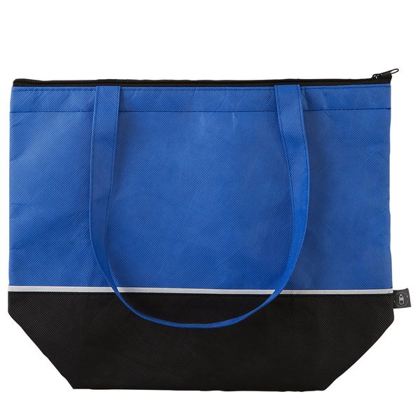 Zippered Top rPET Non-Woven Cooler Tote