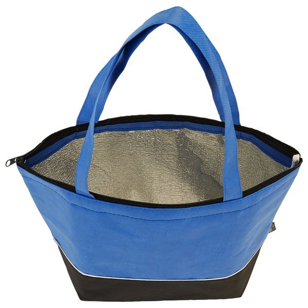 Zippered Top rPET Non-Woven Cooler Tote