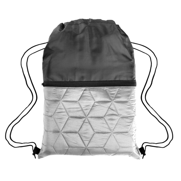 Heritage Quilted Polyester Drawstring Bag