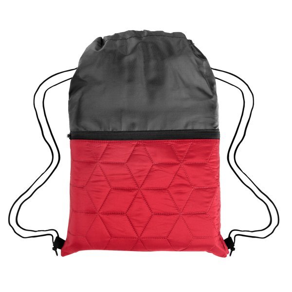 Heritage Quilted Polyester Drawstring Bag