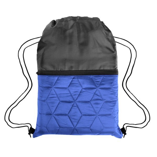 Heritage Quilted Polyester Drawstring Bag