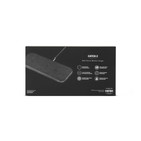 Courant® Classics Catch 2 Italian Leather Multi-Device Wireless Charger