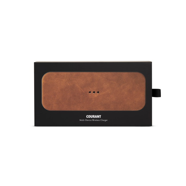 Courant® Classics Catch 2 Italian Leather Multi-Device Wireless Charger