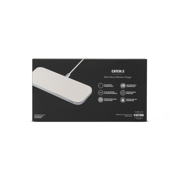 Courant® Classics Catch 2 Italian Leather Multi-Device Wireless Charger
