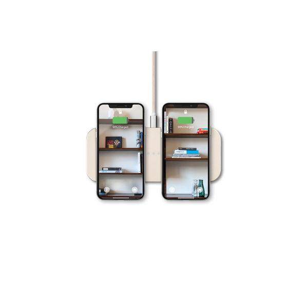 Courant® Classics Catch 2 Italian Leather Multi-Device Wireless Charger