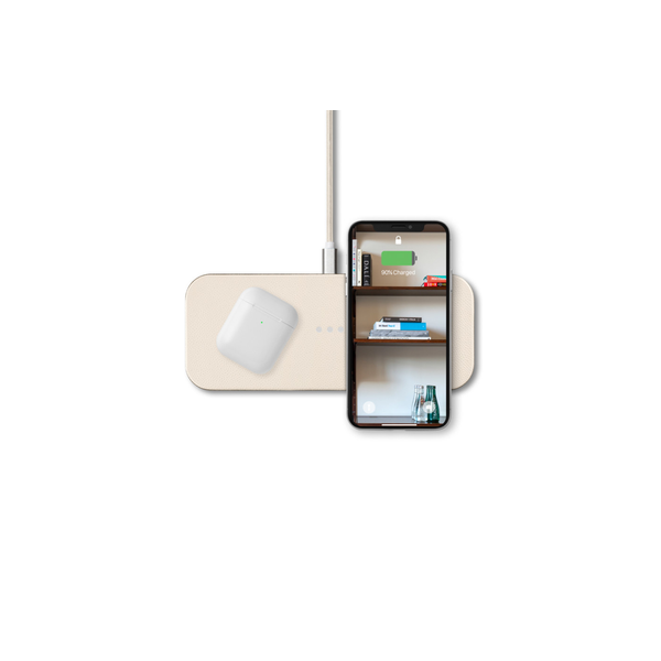 Courant® Classics Catch 2 Italian Leather Multi-Device Wireless Charger