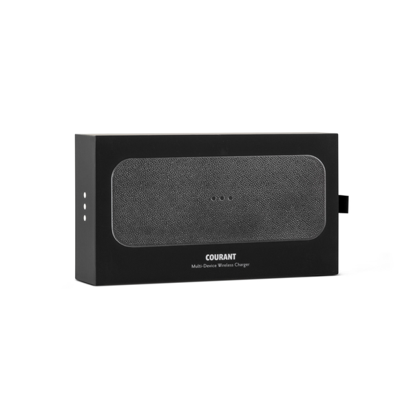 Courant® Classics Catch 2 Italian Leather Multi-Device Wireless Charger