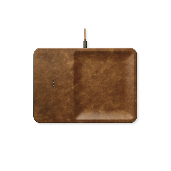 Courant® Classics Catch 3 Italian Leather Wireless Charger & Accessory Tray