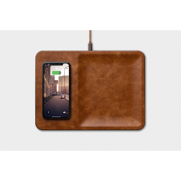 Courant® Classics Catch 3 Italian Leather Wireless Charger & Accessory Tray