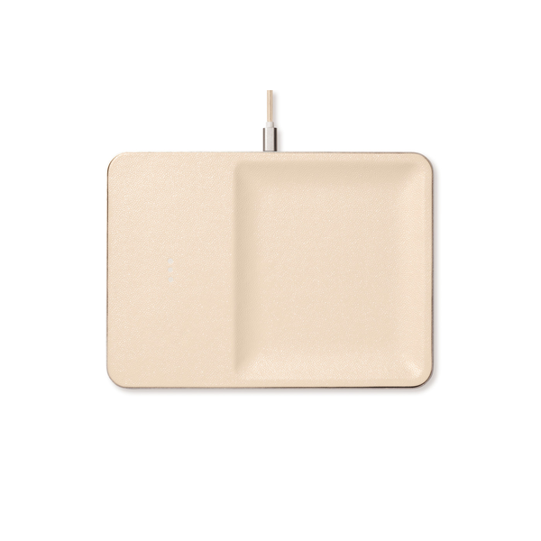 Courant® Classics Catch 3 Italian Leather Wireless Charger & Accessory Tray
