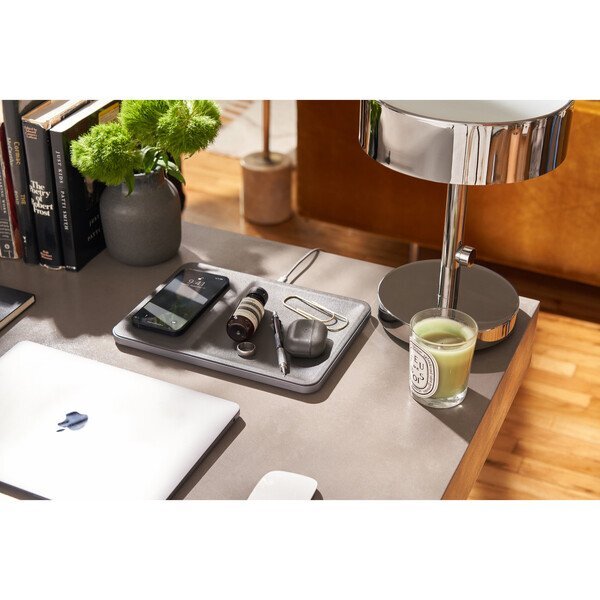 Courant® Classics Catch 3 Italian Leather Wireless Charger & Accessory Tray