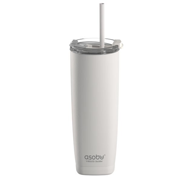 Asobu® Aqualina Vacuum Insulated Tumbler with Straw, 20oz.