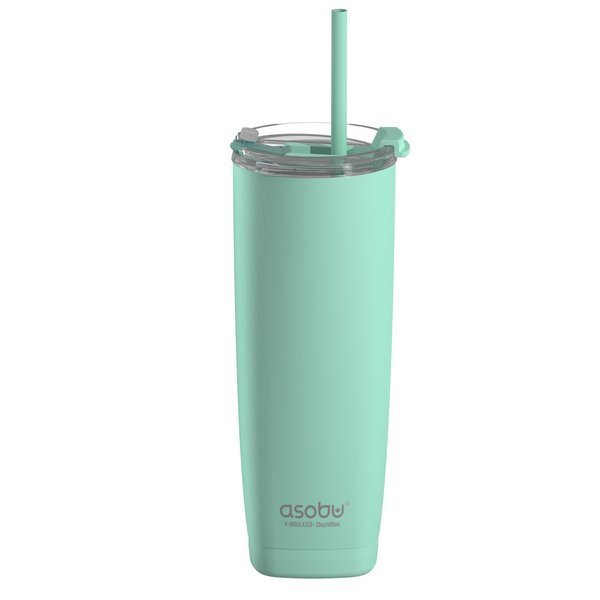Asobu® Aqualina Vacuum Insulated Tumbler with Straw, 20oz.