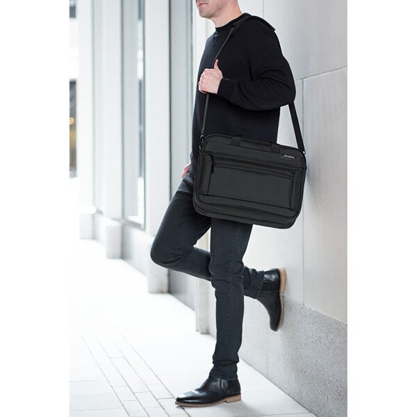 Samsonite® Classic Business Perfect Fit Two Gusset Polyester Computer Portfolio